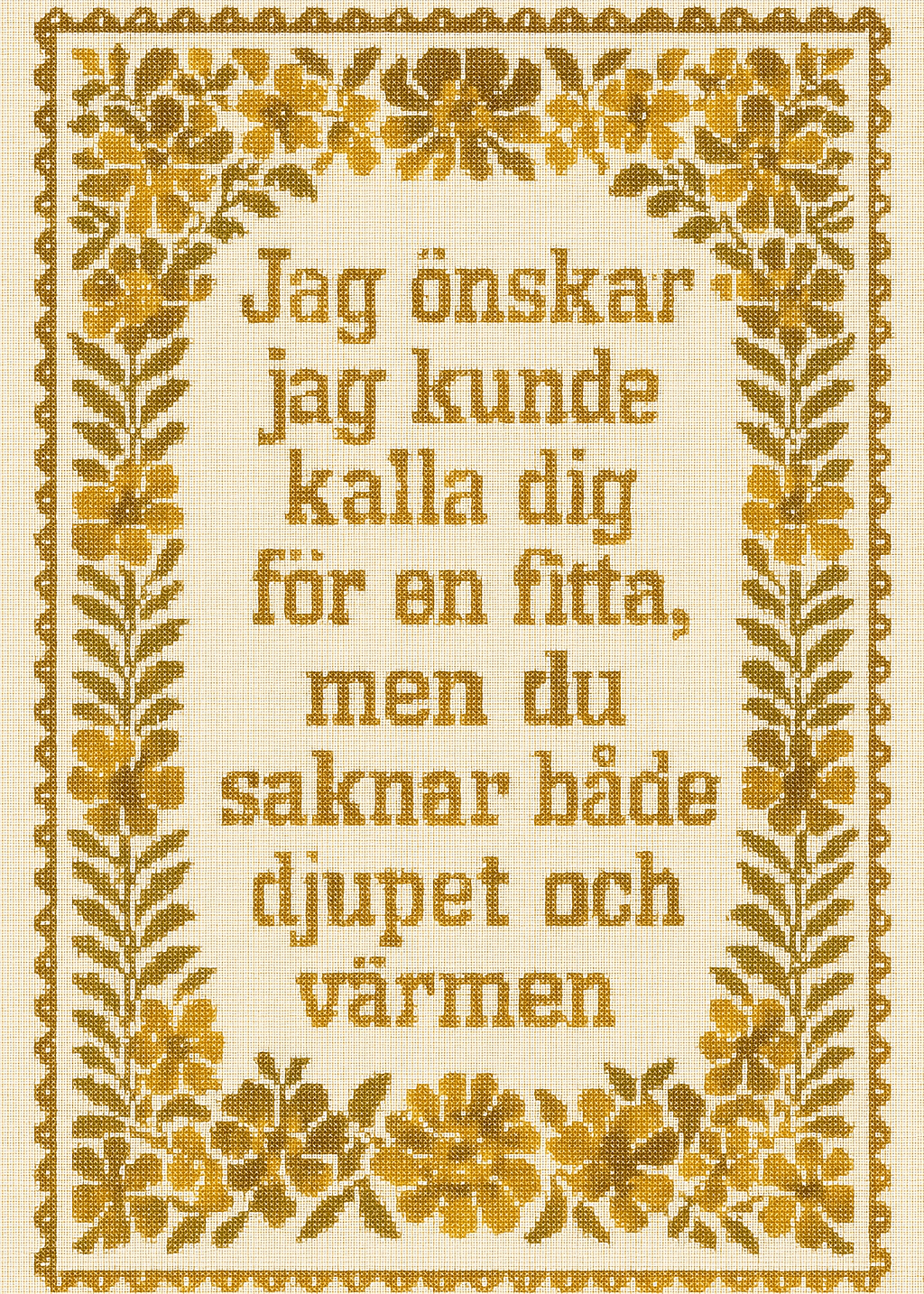 Saknar djup och värme...