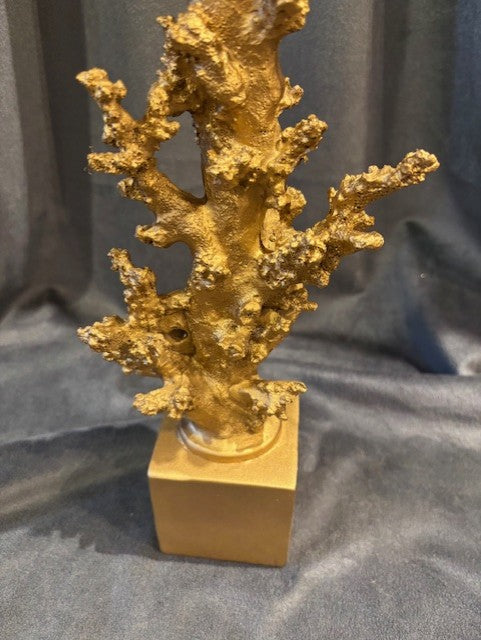 Ljusstake korall - guld