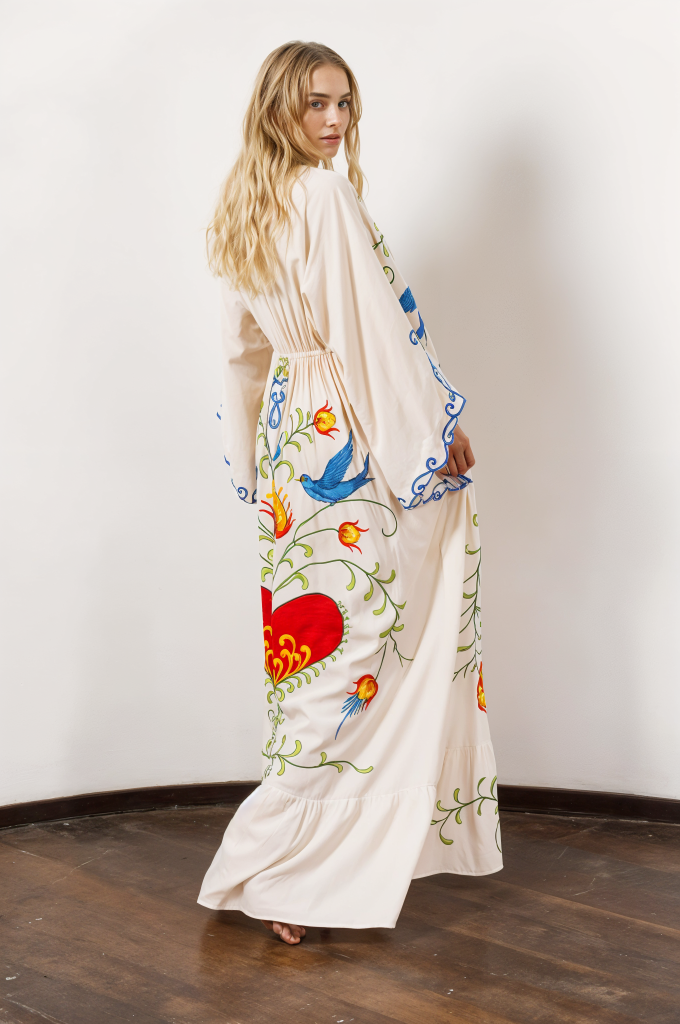 Broderad Boho klänning