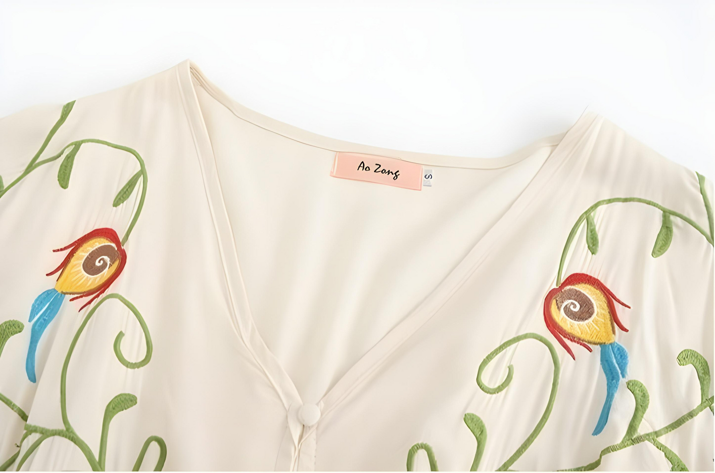 Broderad Boho klänning