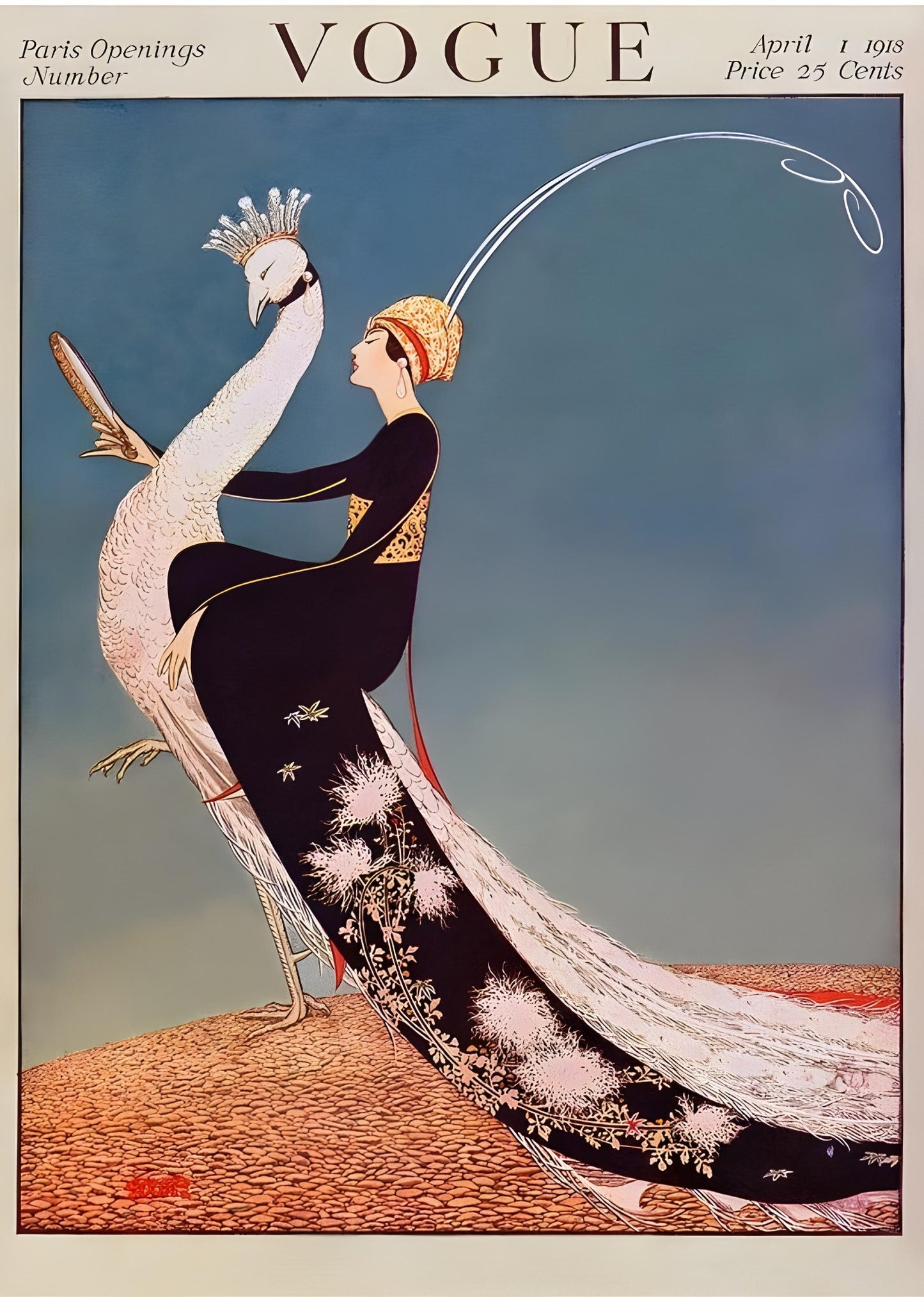 Vogue 1918 – Påfågel & Parisisk Elegans
