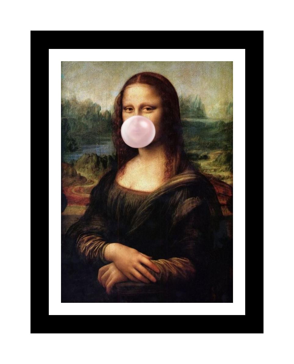 Mona Lisa med bubbelgum
