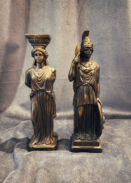 Bronsfigurer – Atena & Caryatid