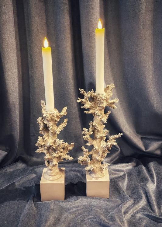 Ljusstake korall - beige
